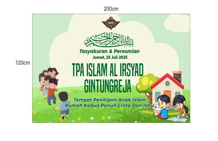 Tasyakuran dan peresmian TPA Islam Al Irsyad Gintungreja 