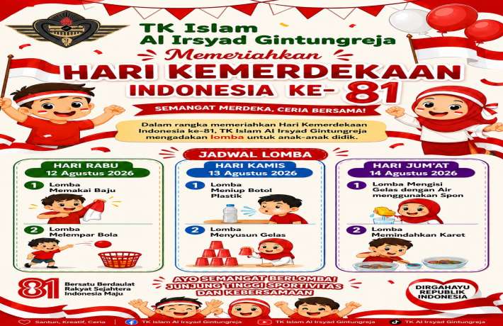 Semarak Kemerdekaan TK Islam Al Irsyad Gintungreja 