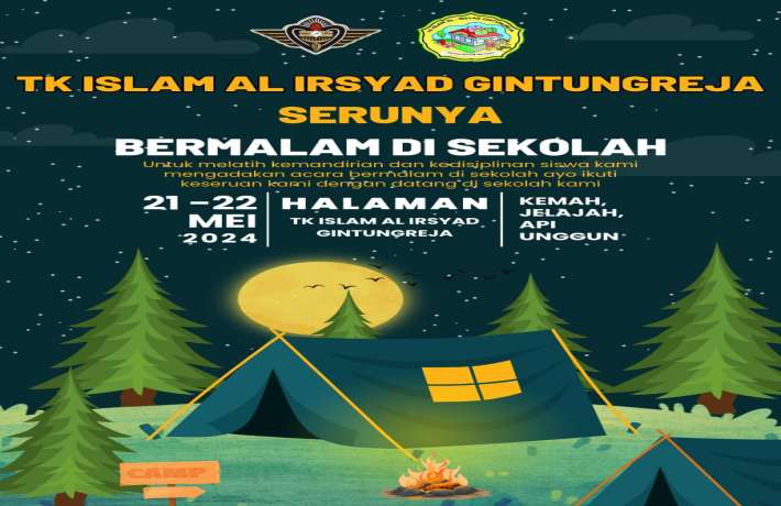 Puncak tema alam semesta serunya bermalam di sekolah 